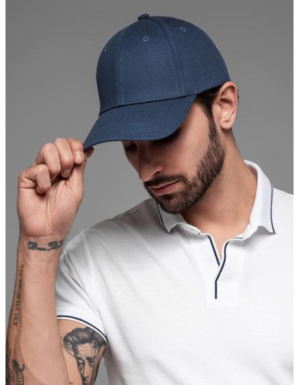Férfi baseball sapka díszes hímzéssel – sötétkék V4 OM-ACCS-0102