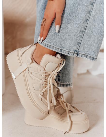 Női cipő magas platformon UPSOLE bézs
