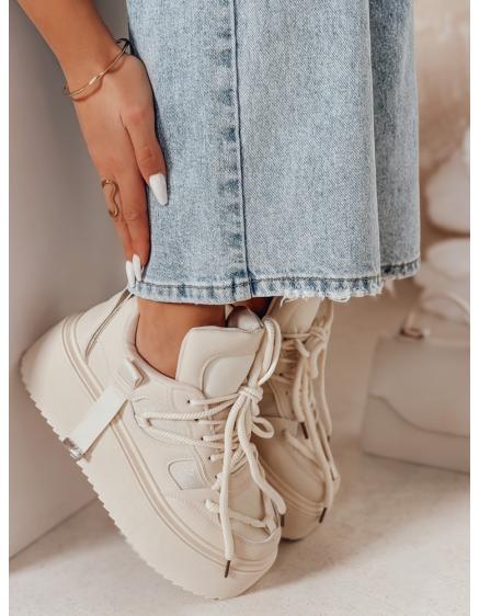 Női cipő magas platformon UPSOLE bézs