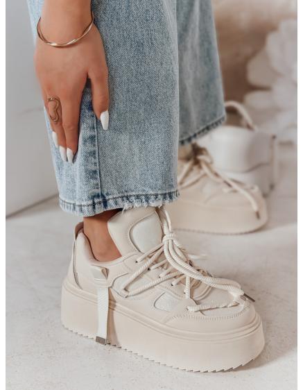 Női cipő magas platformon UPSOLE bézs