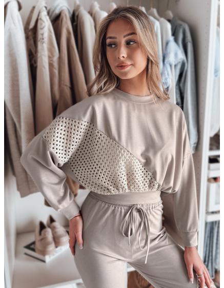 Dámská halenka nadměrné velikosti ELEGRA mocha