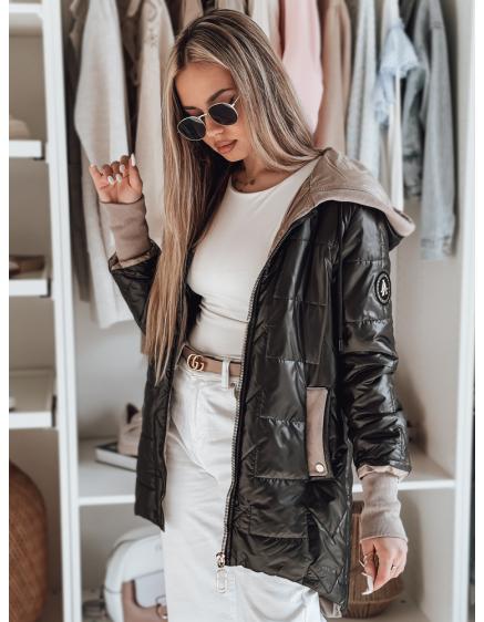 Dámska prechodna prešívaná bunda ROSSANA čierna