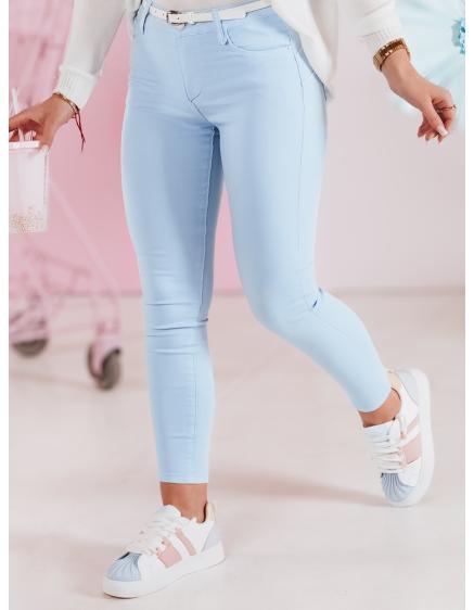 Női nadrág skinny övvel VIVASKIN kék