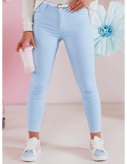 Női nadrág skinny övvel VIVASKIN kék