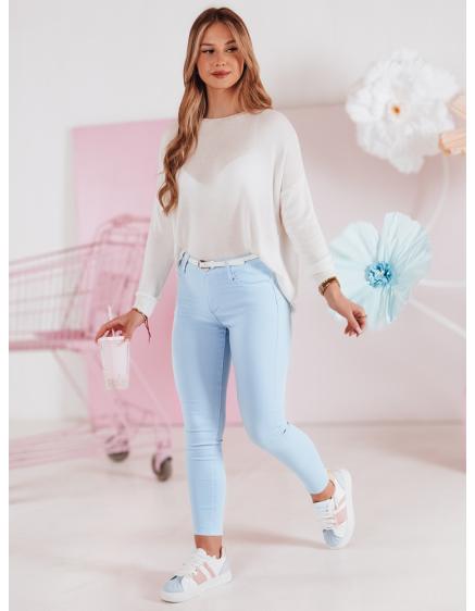 Női nadrág skinny övvel VIVASKIN kék