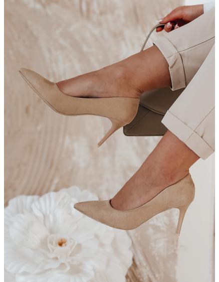 Dámské lodičky na podpatku LAVENZA béžové