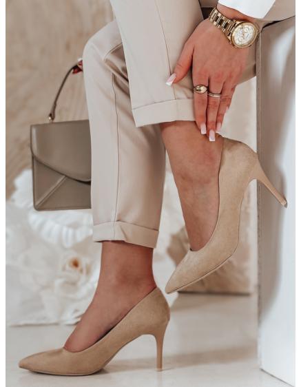 Dámské lodičky na podpatku LAVENZA béžové