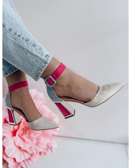 Dámské lodičky na vysokém podpatku ELEHILL béžové