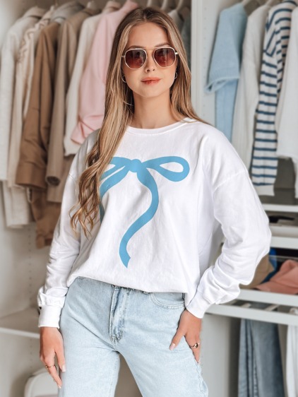 Női pulóver SOFTTIE, egy méret, oversize, fehér