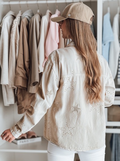 Dámska prechodna bunda STRASHINE s hviezdičkami, cappuccino, velikosť L – fotografie produktu 2