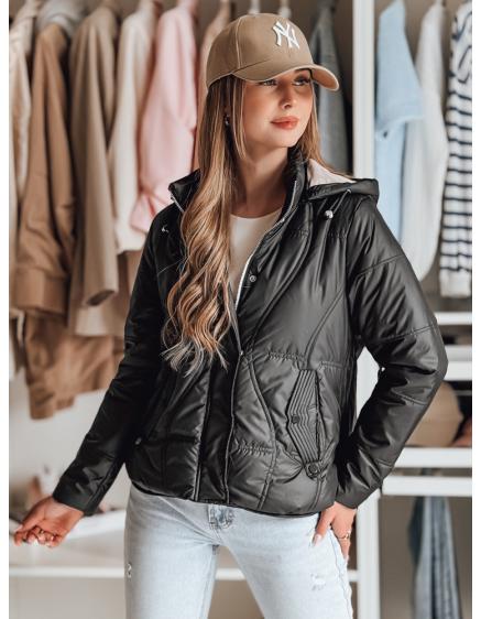 Női átmeneti steppelt kabát MARISSIA, fekete