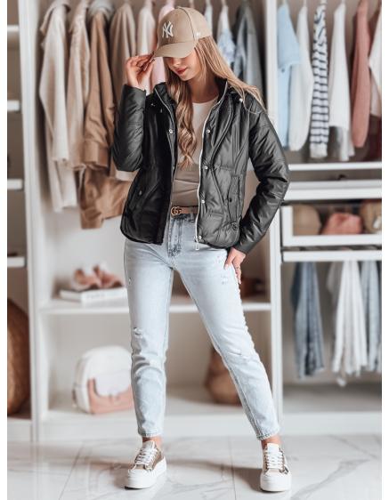 Női átmeneti steppelt kabát MARISSIA, fekete