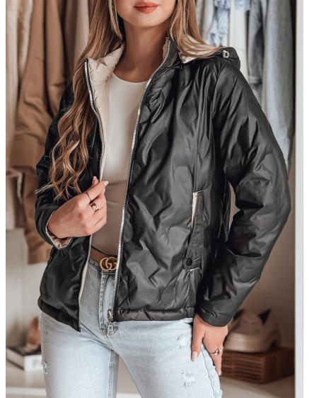 Dámská přechodová bunda oboustranná SYLVIAN černá