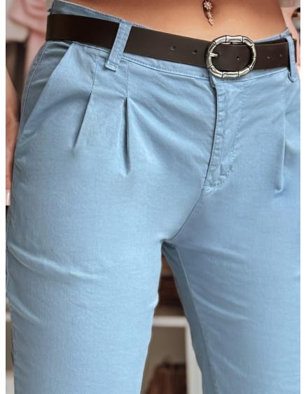 Női chino nadrág övvel MODELA kék