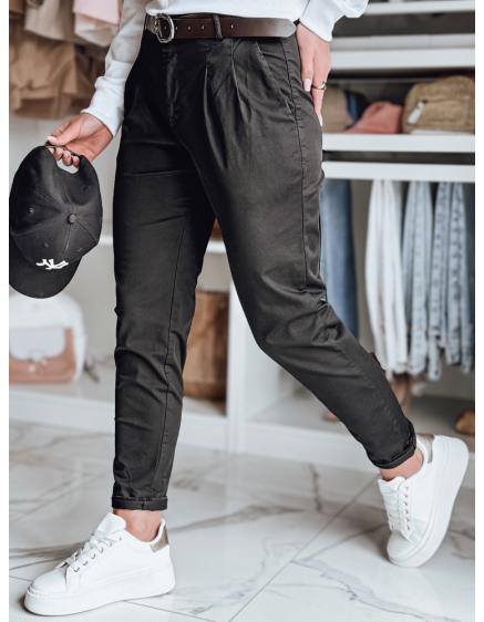 Női chino nadrág övvel MODELA fekete