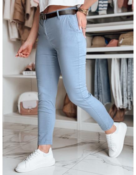 Női slim fit nadrág övvel LINESKA kék