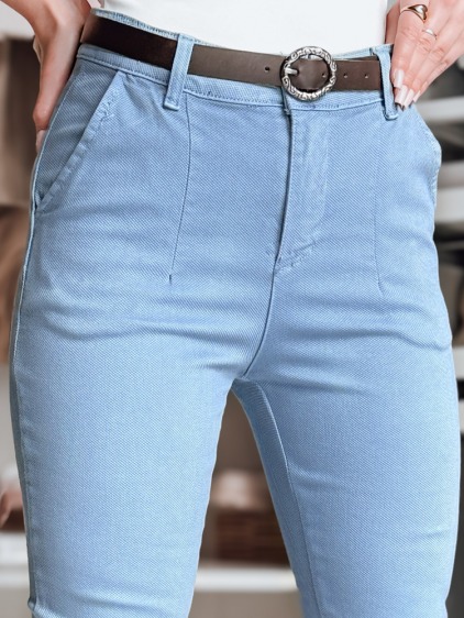Dámské kalhoty TAIRONIK, modré, se páskem – fotografie produktu 4