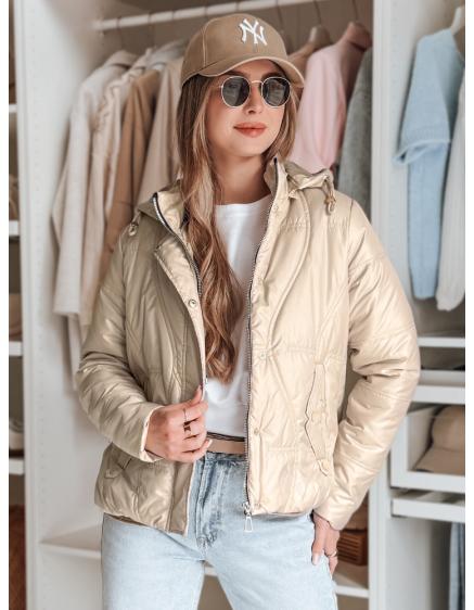 Női átmeneti steppelt kabát MARISSIA bézs