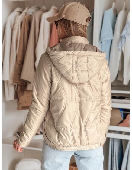 Női átmeneti steppelt kabát MARISSIA bézs