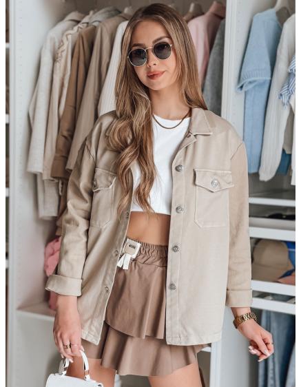 Dámská oversize košile OVERBOR béžová
