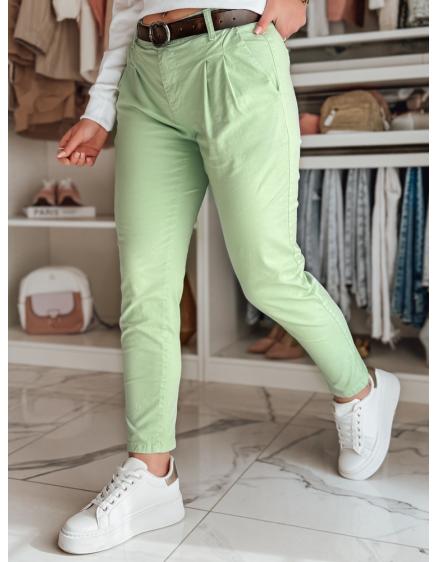 Dámské chino kalhoty s páskem MODELA mátové