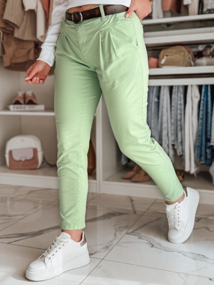 Női chino nadrág övvel MODELA menta