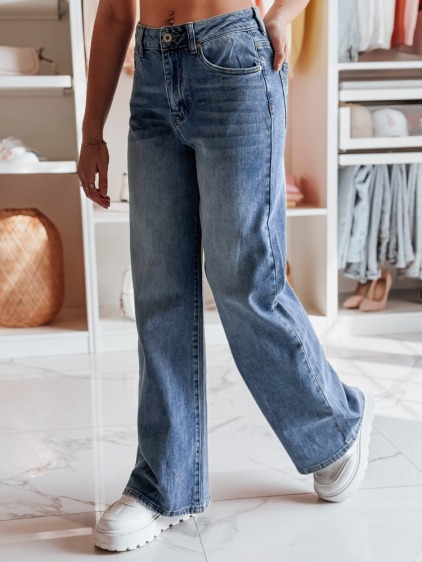 Dámské skinny džíny s páskem BAGTRENDY modré