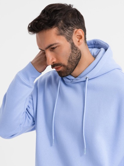 Unisex mikina s kapucí a kapsami - levandulová V9 OU-SNBC-0105