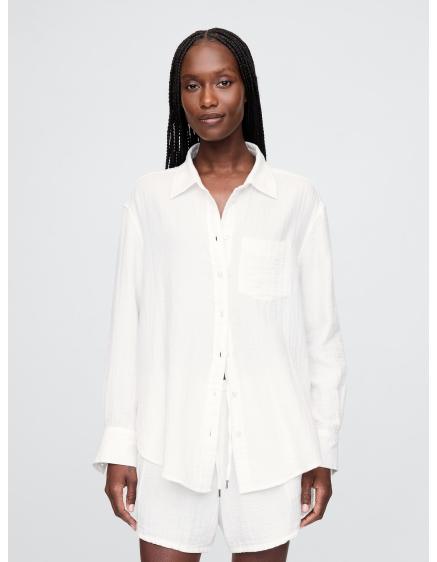 Mušelínová oversize košile Gap