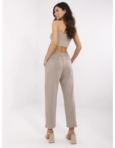 Sötétbézs alap nadrág zsinórral