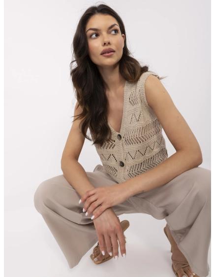 Špinavě fialový klasický svetr z bavlny