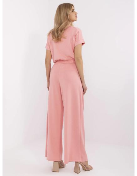 Barack színű alapvető melegítő nadrág redőkkel