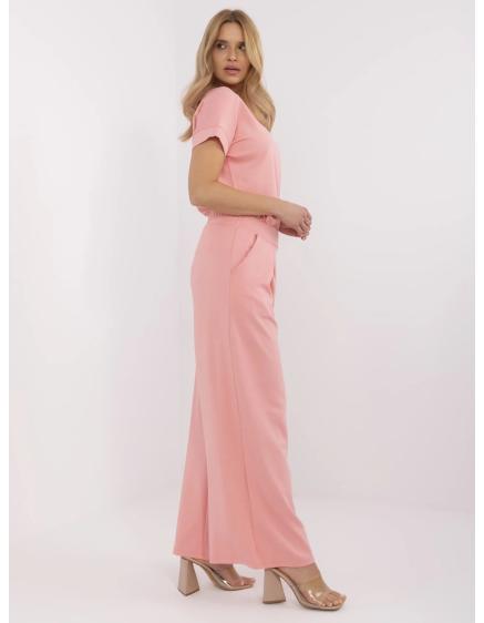 Barack színű alapvető melegítő nadrág redőkkel