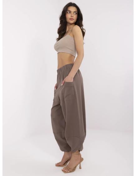 Hnedé basic 7/8 tepláky