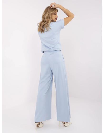 Világoskék alap palazzo nadrág