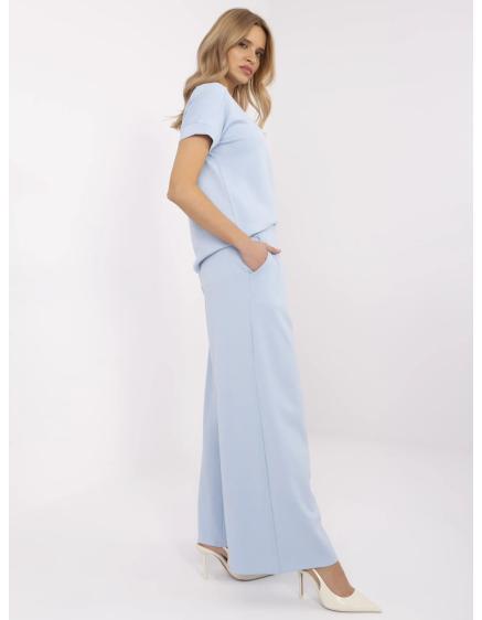 Világoskék alap palazzo nadrág