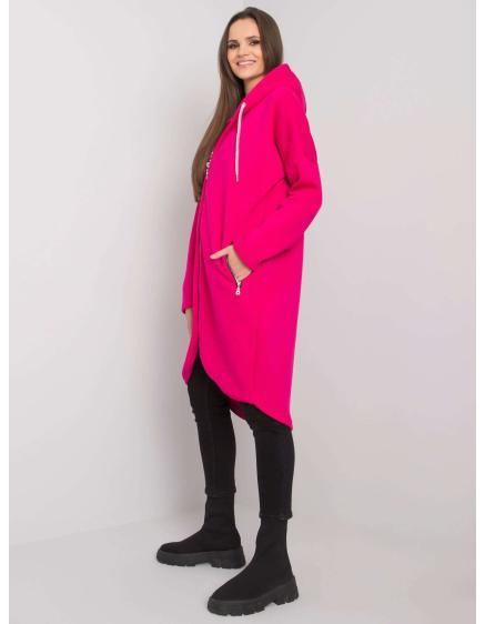 Fuchsiová dlouhá dámská mikina Tabby