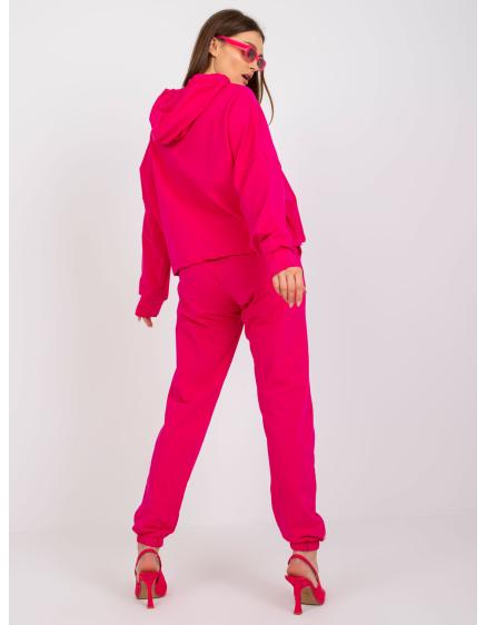 Fuchsiová základná tepláková súprava s mikinou