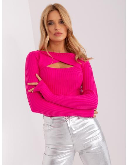 Čierny dámsky sveter s viskózovou zmesou