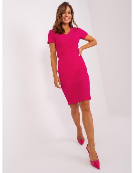 Fuchsiová základná sukňa s pruhmi