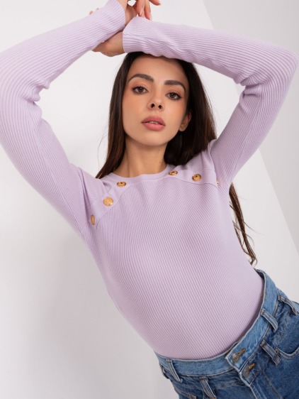 Fuchsiový dámský svetr plus size s viskózou