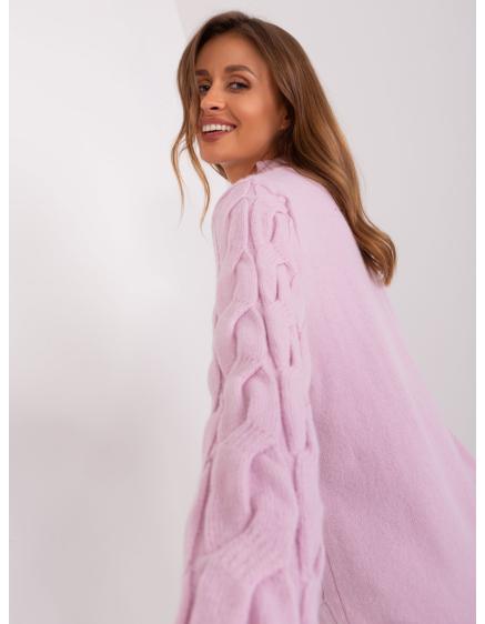 Világos bézs női pulóver medve applikációval