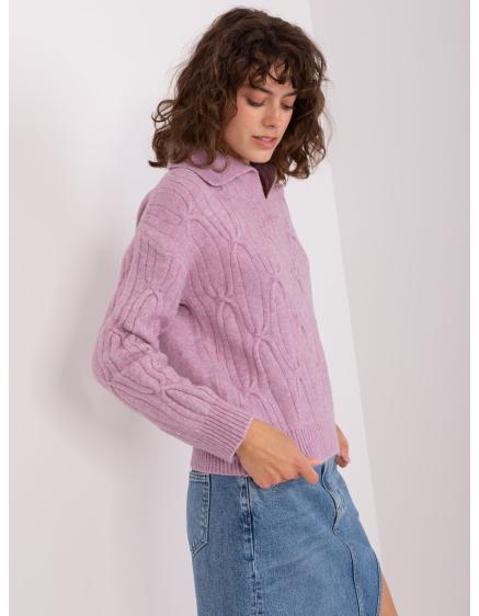 Világos bézs pulóver hosszú ujjú