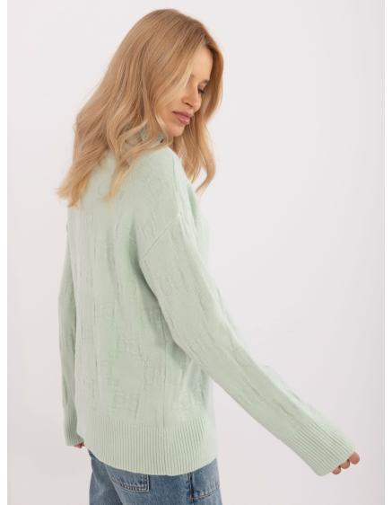 Fuchsiový dámský oversize svetr s 3/4 rukávy