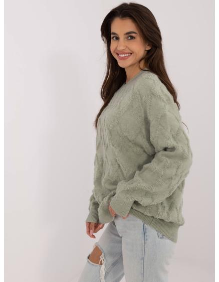 Fuchsiový dlouhý svetr s copánky