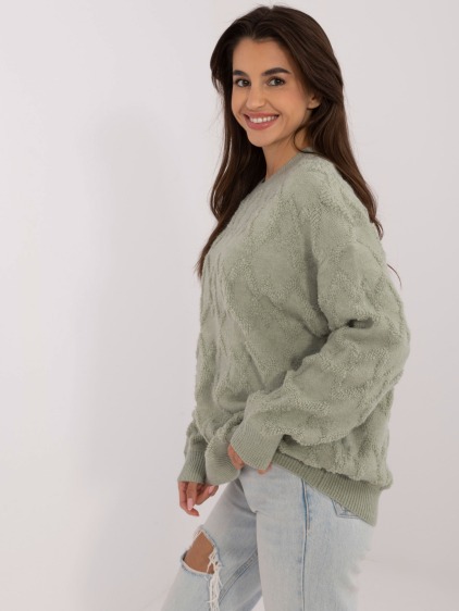Fukszia női oversized pulóver kivágásokkal és gyapjúval