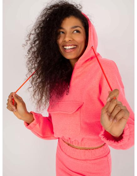 Fluorescenčné ružové basic tepláky s sukňou Emilie