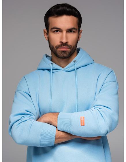 UNISEX kapucnis pulóver + sportrövidnadrág – kék V8 Z110