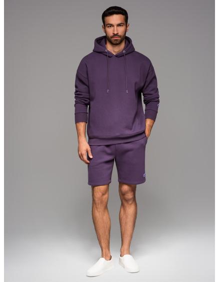UNISEX kapucnis pulóver + sportrövidnadrág – lila V13 Z110