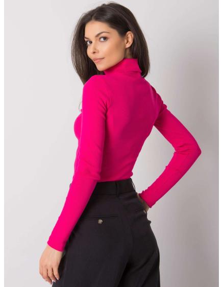 Világos lila pulóver copfokkal és hosszú ujjúval